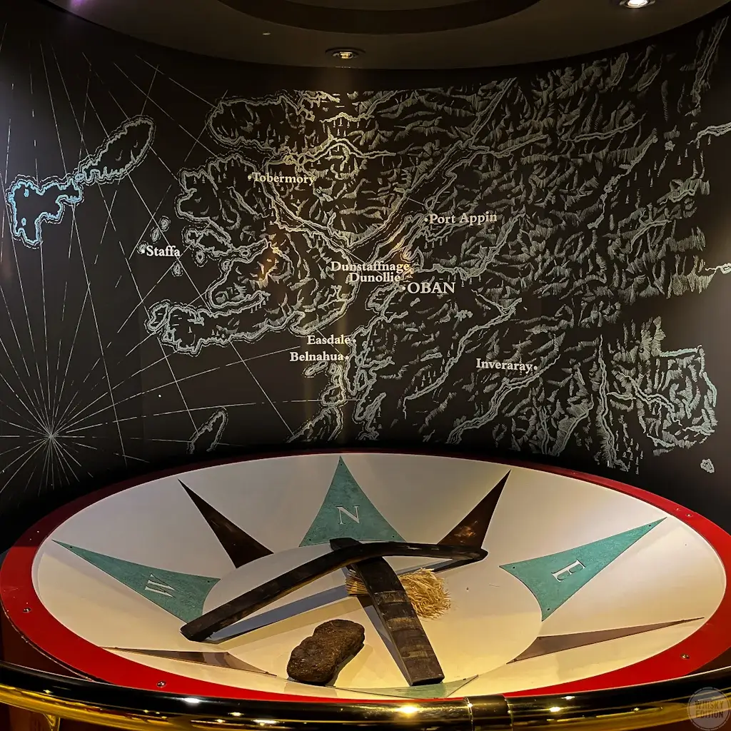 Karte mit der Lage von Oban an der schottischen Westküste